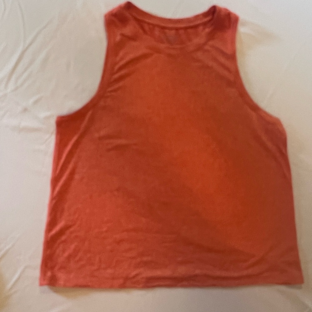 Athleta Heathered Orange Top